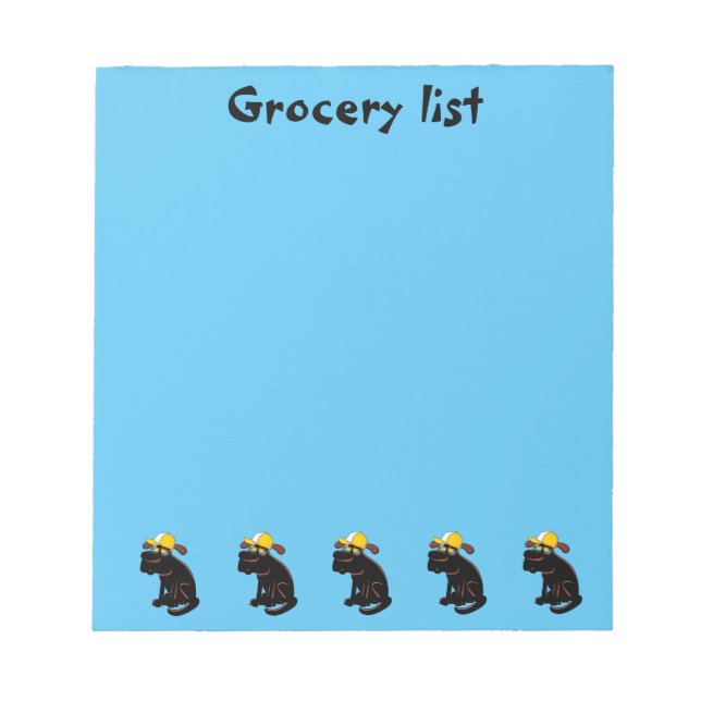 Bloc-note Funny Grocery List (Devant)