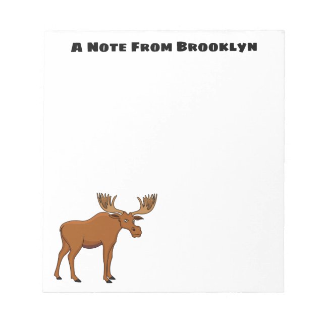 Bloc-note Funny moose (Devant)