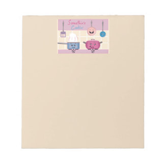 Bloc-note Funny Romantic Kitchen Scene with Cooking Utensils