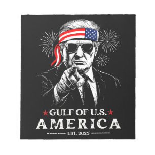 Bloc-note Funny Trump Golfe Des USA Amérique 2025 4 juillet