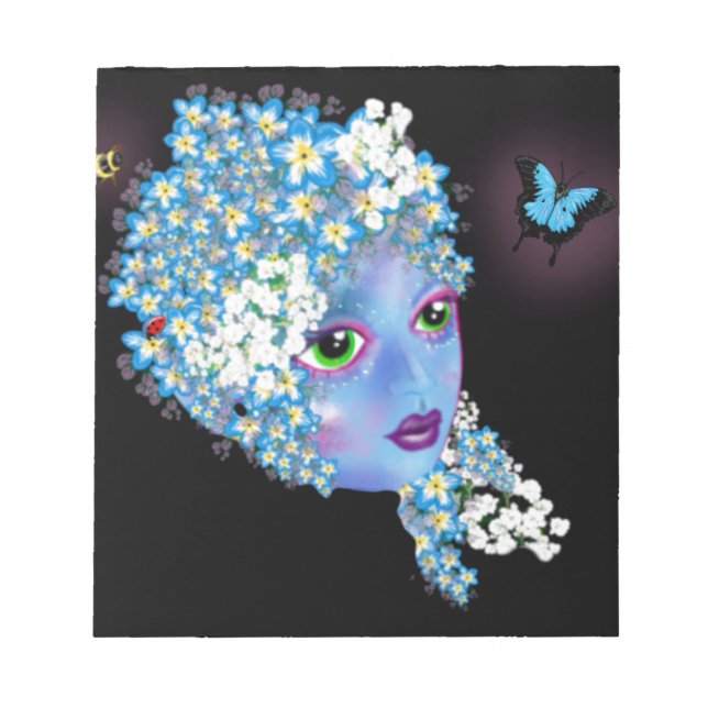 Bloc-note GAIA Mother Earth imaginaire païen Art par LeahG (Devant)