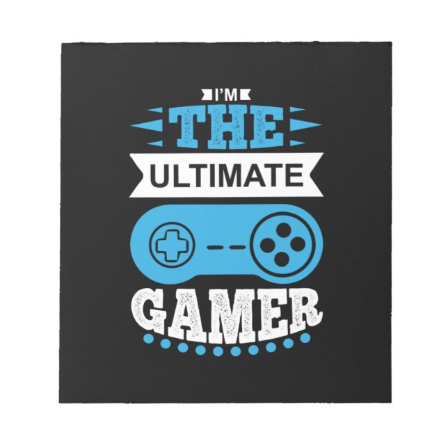 Bloc-note Gamer Gift Je Suis Le Gamer Ultime (Devant)