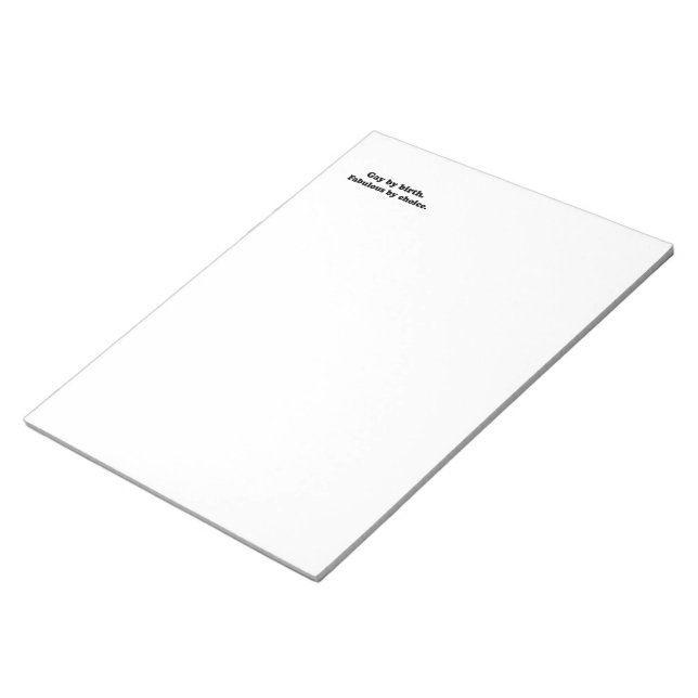 Bloc-note Gay de naissance. Fabuleux par choix .png (Incliné)