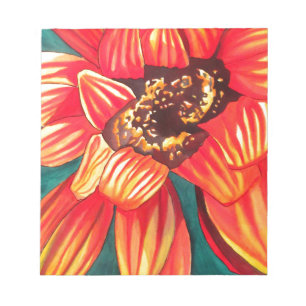 Bloc-note Gazania desert flower art par Sacha Grossel