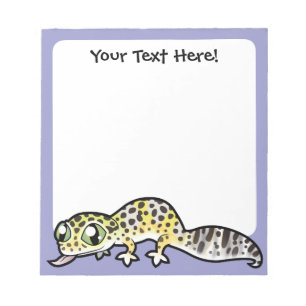 Bloc-note Gecko de léopard de bande dessinée