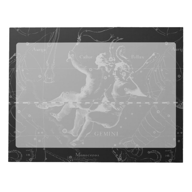 Bloc-note Gemini Constellation Map 1690 (Devant)
