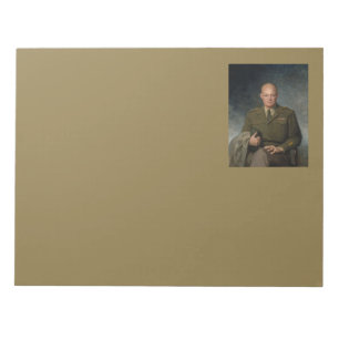 Bloc-note Général Dwight Eisenhower Portrait peint 5 étoiles