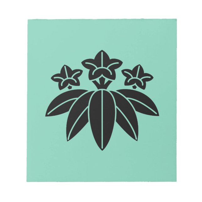 Bloc-note Gentiane de style bambou (Devant)