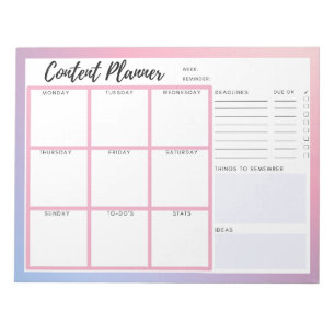 Bloc-note Gestionnaire de contenu