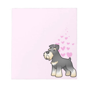 Bloc-note Giant/Standard/Miniature Schnauzer Love