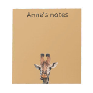 Bloc-note Girafe drôle