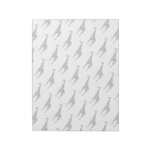Bloc-note Giraffe Silhoutte noir et gris