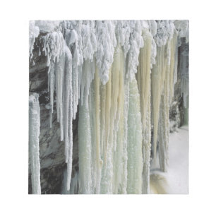 Bloc-note Glace bleue et ruissellement des eaux souterraines