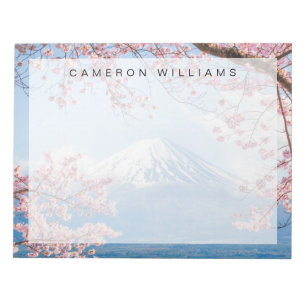 Bloc-note Glace et neige Cherry Blossoms Mt. Fuji Japon