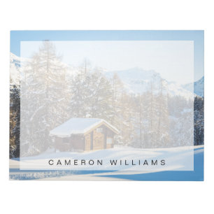 Bloc-note Glace et neige   Journal d'hiver Cabine Alpes suis