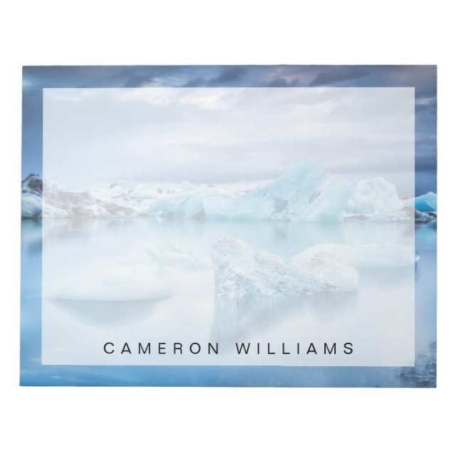 Bloc-note Glace et neige | Lagune Jokulsarlon, Islande (Devant)