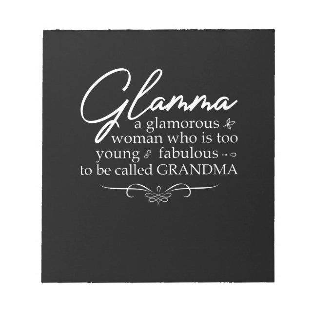 Bloc-note Glamma glamorous woman (Devant)