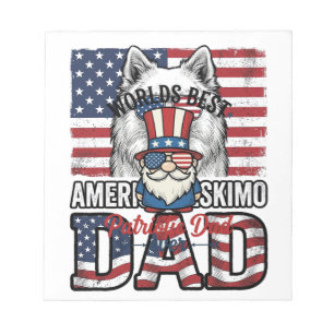 Bloc-note Gnome Papa Patriotique Vintage Vector Design de T-