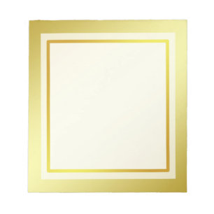 Bloc-note Gold Boarder Cadre photo