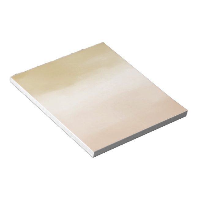 Bloc-note Gold Cream Peach Ombre Life est magnifique (Incliné)