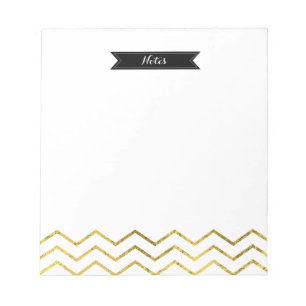 Bloc-note Gold Foil Chevron