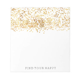 Bloc-note Gold Glitzy Confetti