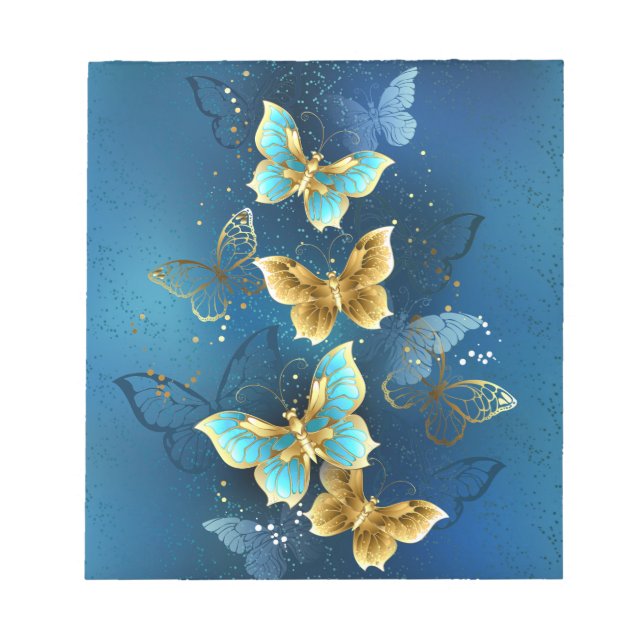 Bloc-note Golden butterflies (Devant)