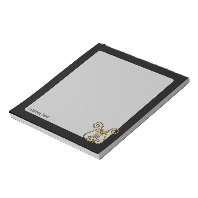 Bloc-note Golden lyre (Tourné)