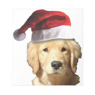 Bloc-note Golden Retriever de Noël