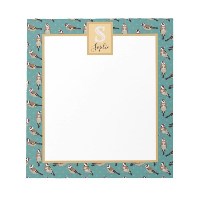 Bloc-note Goldfinch européen (Devant)