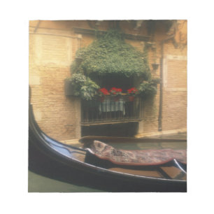 Bloc-note Gondola et restaurant, Venise, Veneto, Italie