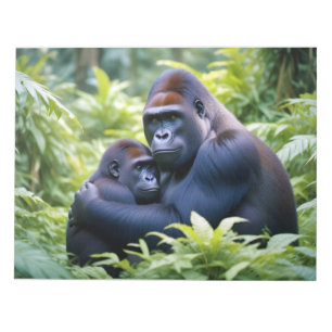 Bloc-note Gorilla Animal Nature Faune Affection Soin