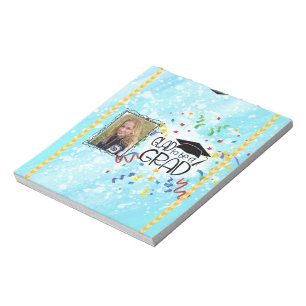 Bloc-note Graduation avec Photo Candy Bar Wrapper Party Fave