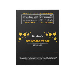Bloc-note Graduation Favoriser Stars XL Candy Wrappers Bloc-