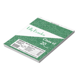 Bloc-note Graduation scolaire Candy Bar Wrapper Party Favori