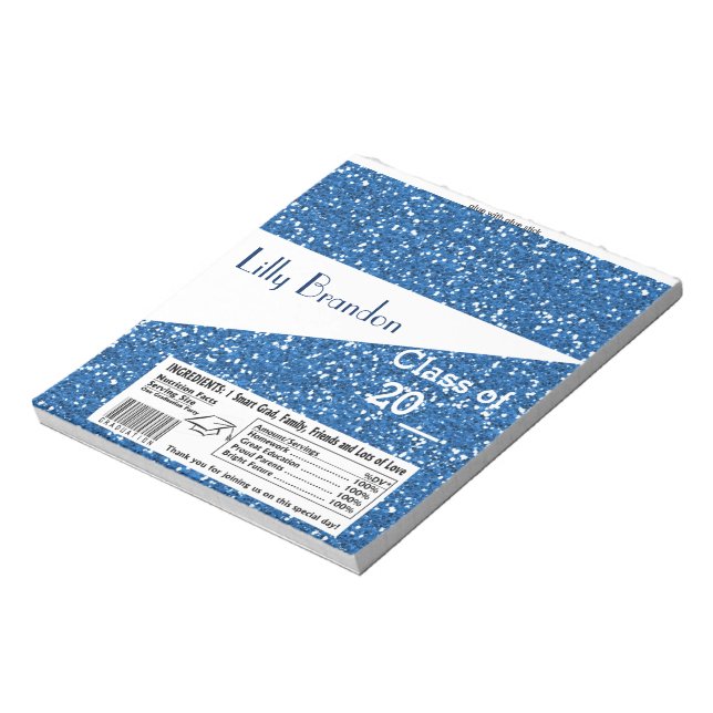 Bloc-note Graduation scolaire Candy Bar Wrapper Party Favori (Tourné)