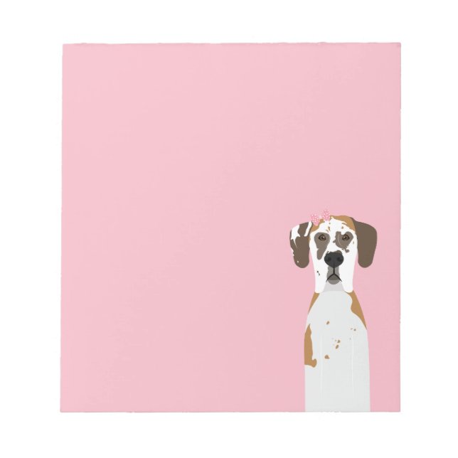 Bloc-note Grand Chien Danois (Devant)