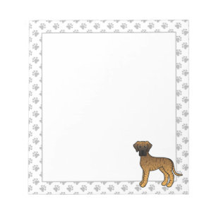 Bloc-note Grand Danois bringé Chien de dessin animé mignon