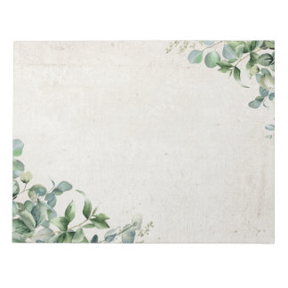 Bloc-note grand eucalyptus