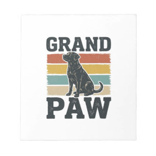 Bloc-note Grand Paw Vintage Chien Grand-père Conception de T
