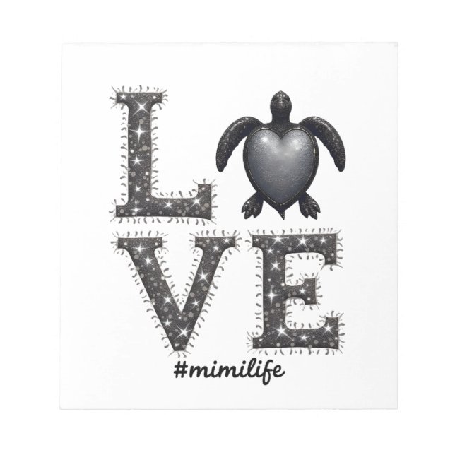 Bloc-note Grandma Turtle - Love Mimi Life Sea Turtle, Mimi T (Devant)