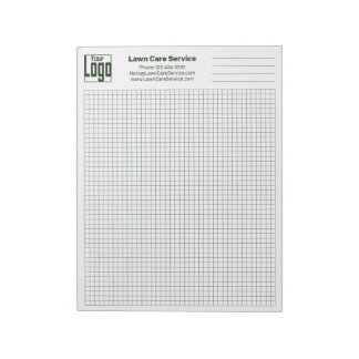 Bloc-note Graphique de grille du logo de l'entreprise