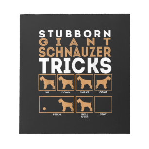 Bloc-note Graphique des Trucs de Chien Schnauzer, un géant t