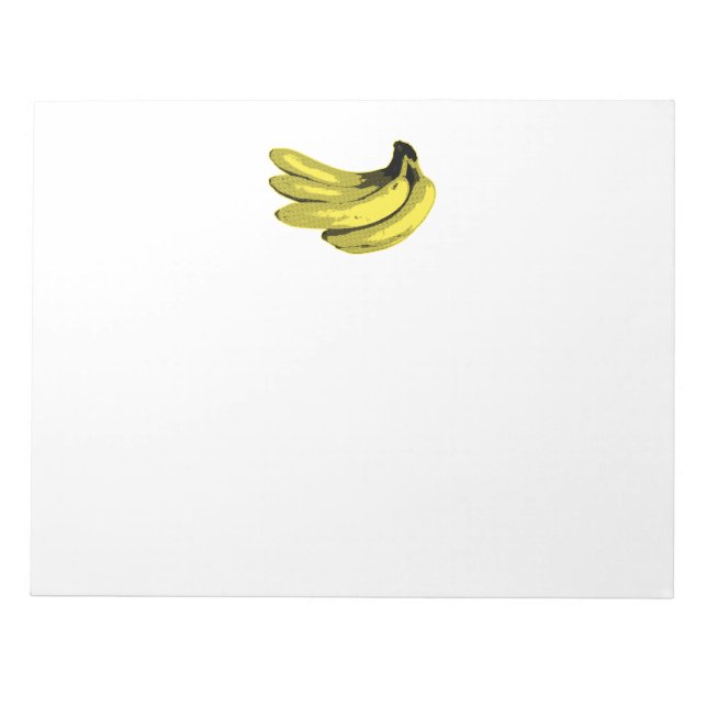 Bloc-note Graphisme Banane Jaune Pop Art (Devant)