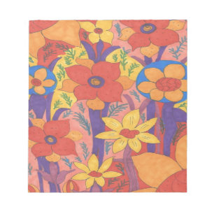 Bloc-note Gras Bohemian Orange Garden Imprimer
