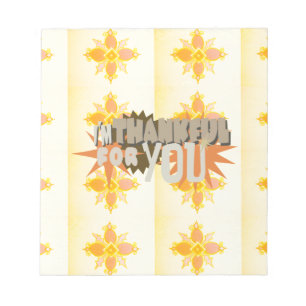 Bloc-note Gratitude profonde : "Merci pour vous" avec amour,