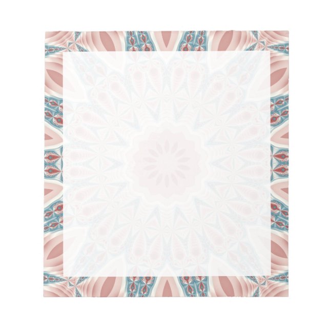 Bloc-note Grattez moderne Kaleidoscope Mandala art fractal (Devant)