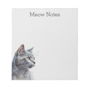 Bloc-note Gray Kitty Chat