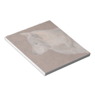 Bloc-note Gray Wolf Portrait Art de la faune