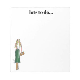 Bloc-note Green dress notepad